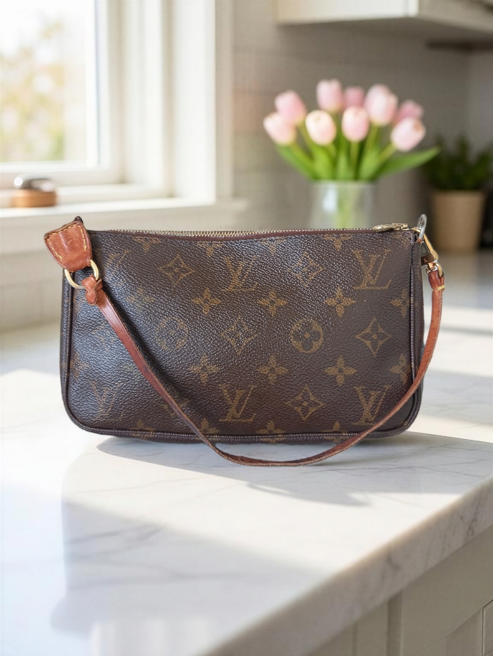 Louis Vuitton Monogram Pochette Accessoires Vintage 2000 Y2K ✨ - Picture 3 of 13